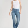 Le Temps des Cerises Power Skinny Taille Haute 7/8Eme Jeans Bleu N°3 Blue Outlet