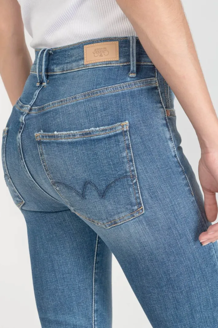 Le Temps des Cerises Power Skinny Taille Haute 7/8Eme Jeans Bleu N°3 Blue Outlet
