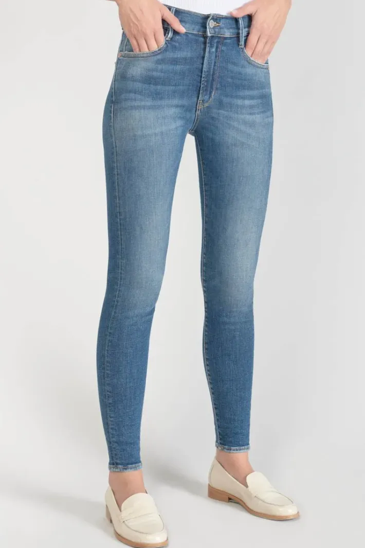 Le Temps des Cerises Power Skinny Taille Haute 7/8Eme Jeans Bleu N°3 Blue Outlet