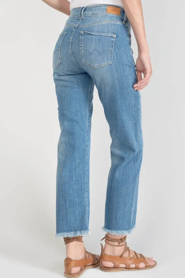 Le Temps des Cerises Pricilia Taille Haute 7/8Eme Jeans Destroy Bleu N°4 Blue Outlet