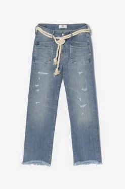 Le Temps des Cerises Pricilia Taille Haute 7/8Eme Jeans Destroy Bleu N°4 Blue Outlet