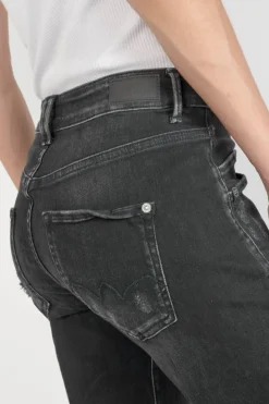 Le Temps des Cerises Pricilia Taille Haute 7/8Eme Jeans Destroy Noir N°1 Black / Black Flash Sale