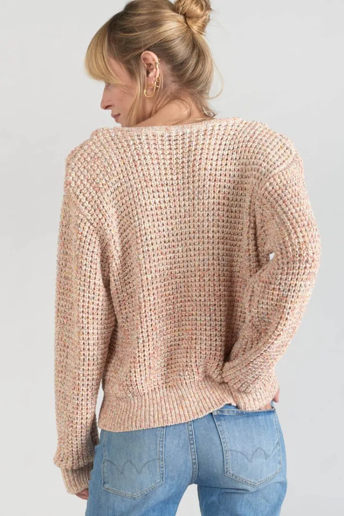 Le Temps des Cerises Pull Astro Multicolore Pink New