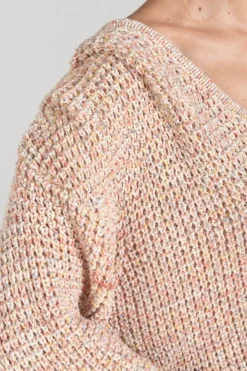Le Temps des Cerises Pull Astro Multicolore Pink New
