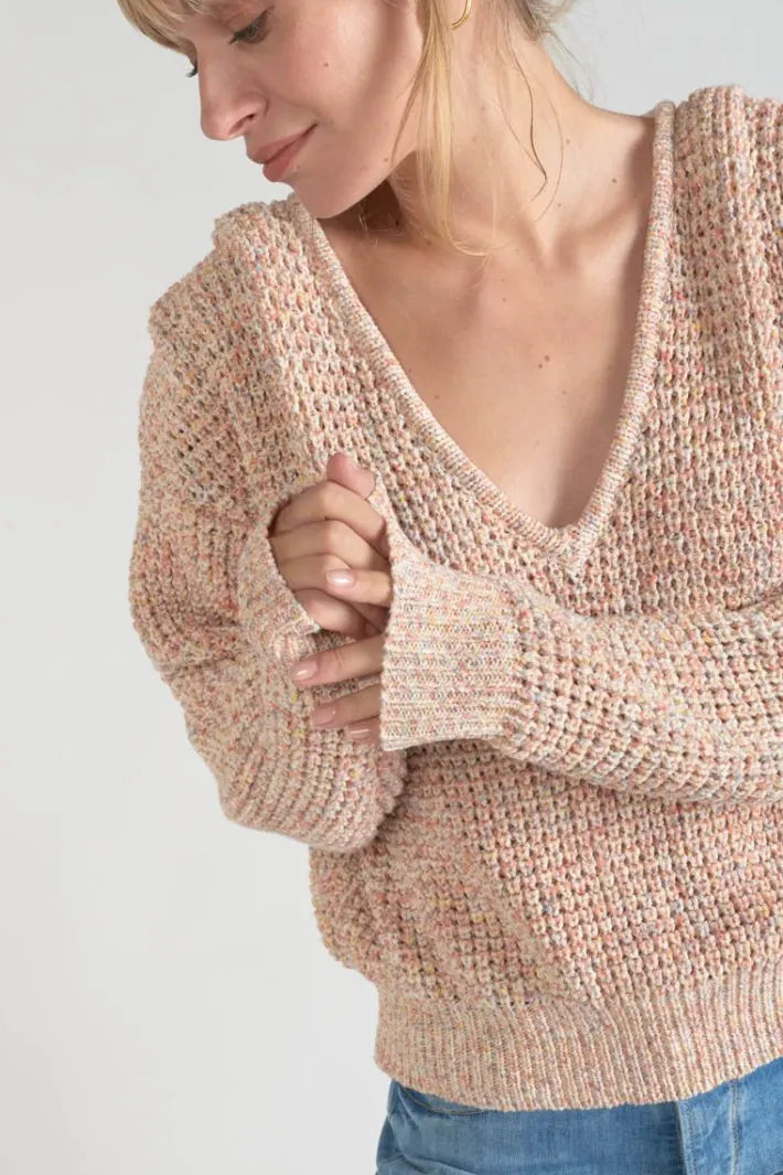 Le Temps des Cerises Pull Astro Multicolore Pink New