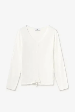 Le Temps des Cerises Pull Duni Blanc White Store