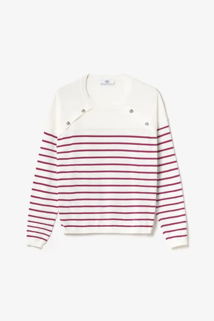 Le Temps des Cerises Pull Mareva Mariniere Prune Aster Online