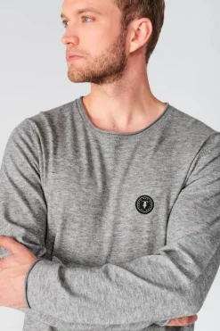 Le Temps des Cerises Pull Terry Gris Chine Light Grey Shop