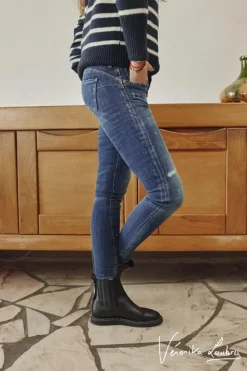Le Temps des Cerises Pulp Slim By Veronika Loubry Jeans Bleu N°2 Blue Cheap