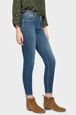 Le Temps des Cerises Pulp Slim Taille Haute 7/8Eme Jeans Bleu N°2 Blue Store