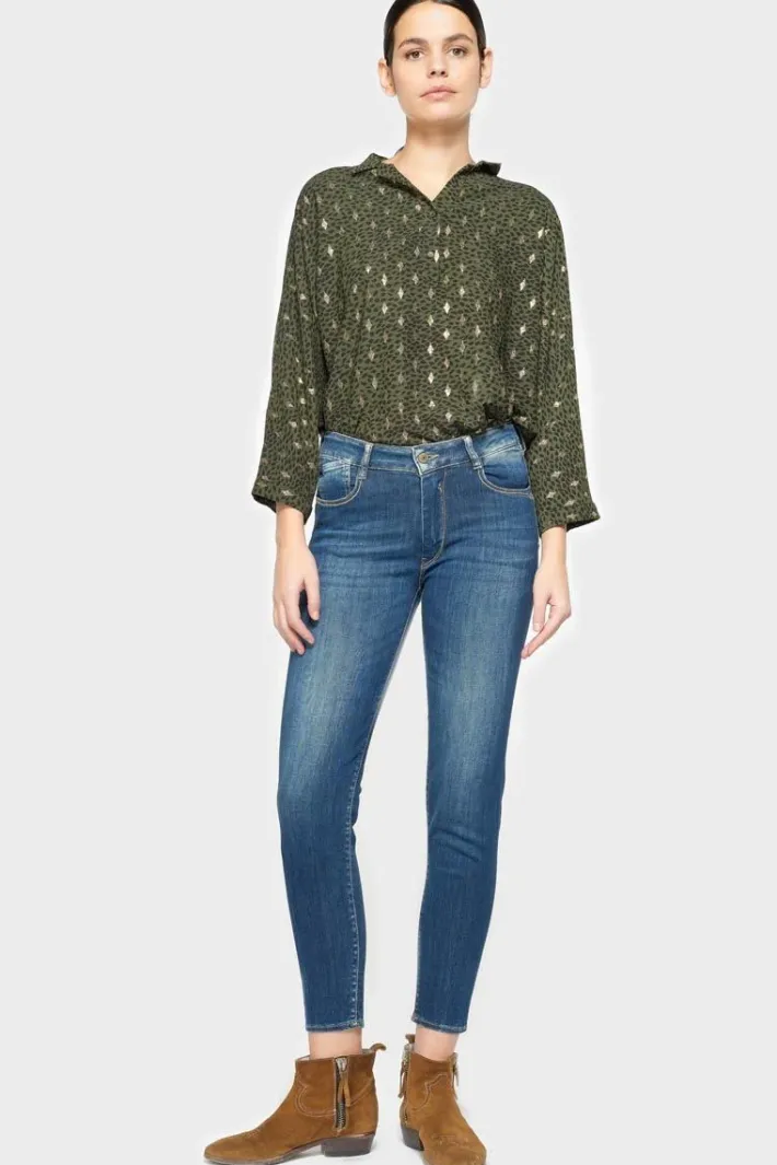 Le Temps des Cerises Pulp Slim Taille Haute 7/8Eme Jeans Bleu N°2 Blue Store