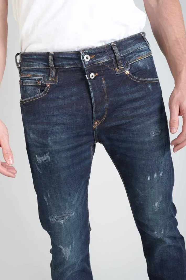 Le Temps des Cerises Raffi 900/16 Tapered 7/8Eme Jeans Destroy Bleu-Noir N°2 Blue Cheap