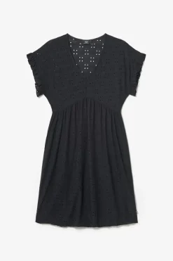 Le Temps des Cerises Robe Lia Ajouree Noire Black Best Sale