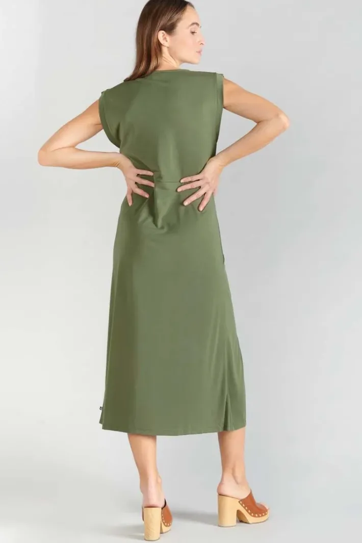 Le Temps des Cerises Robe Longue Gana Kaki Lizard Cheap