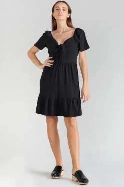 Le Temps des Cerises Robe Nighty Noire Black New