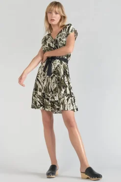 Le Temps des Cerises Robe Page A Motif Jungle Lizard Fashion