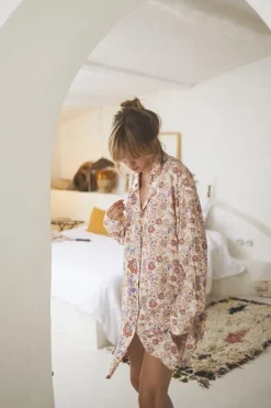 Le Temps des Cerises Robe-Chemise Tita A Motif Cachemire Pomelo Best