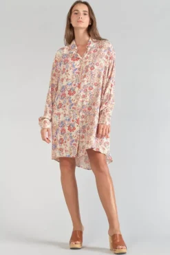 Le Temps des Cerises Robe-Chemise Tita A Motif Cachemire Pomelo Best