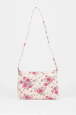 Le Temps des Cerises Sac A Bandouliere Lauri A Motif Fleuri Rose Pink Best Sale