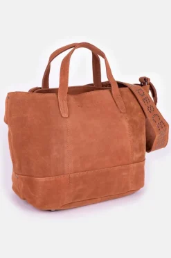 Le Temps des Cerises Sac Astier En Cuir Suede Camel Cheap