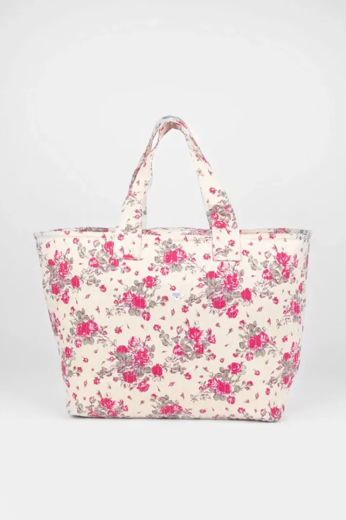 Le Temps des Cerises Sac Cabas Micky A Motif Fleuri Rose Pink Best