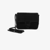Le Temps des Cerises Sac Klelia En Cuir Suede Noir Black Fashion