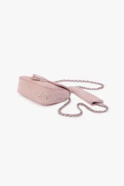 Le Temps des Cerises Sac Klelia En Cuir Suede Rose Poudre Powdery Pink Flash Sale