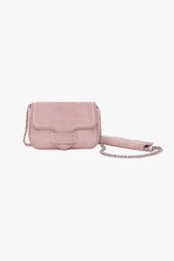 Le Temps des Cerises Sac Klelia En Cuir Suede Rose Poudre Powdery Pink Flash Sale