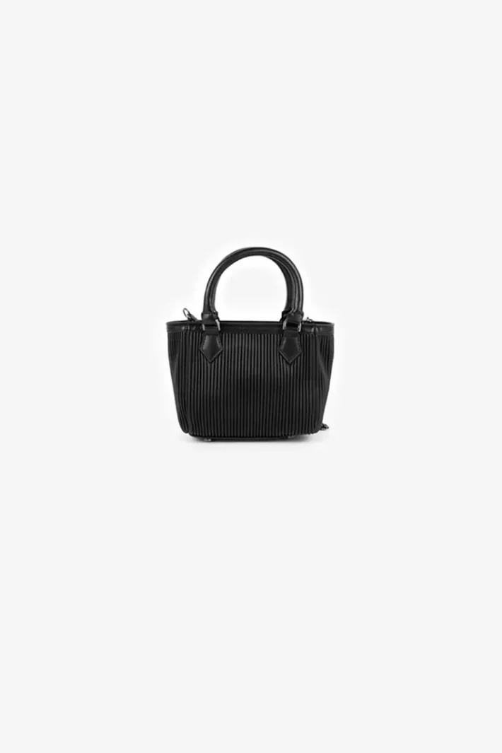 Le Temps des Cerises Sac Lana Noir Plisse Black Shop