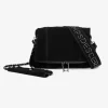 Le Temps des Cerises Sac Leter En Cuir Suede Noir Black Fashion