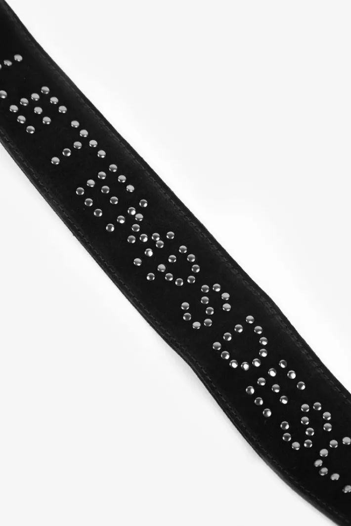 Le Temps des Cerises Sac Leter En Cuir Suede Noir Black Fashion