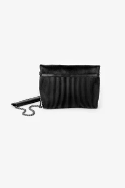 Le Temps des Cerises Sac Leter Noir Plisse Black Best