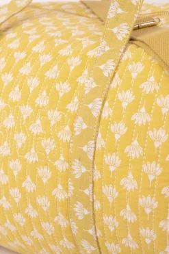 Le Temps des Cerises Sac Week-End Lisia Jaune A Motif Fleuri Yellow Shop