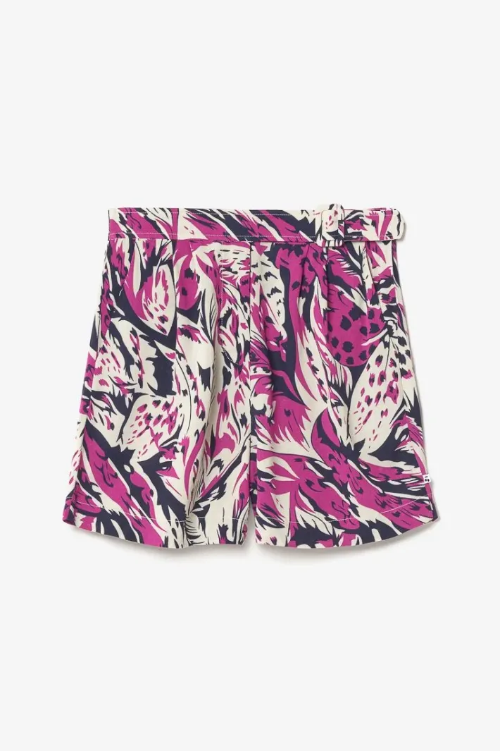 Le Temps des Cerises Short Armelle A Motif Jungle Violine Aster Store
