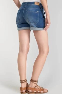 Le Temps des Cerises Short Bloom En Jeans Bleu Fonce Blue Hot
