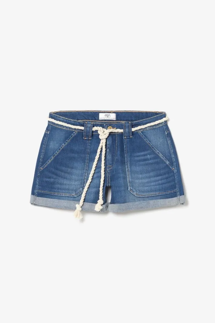 Le Temps des Cerises Short Bloom En Jeans Bleu Fonce Blue Hot