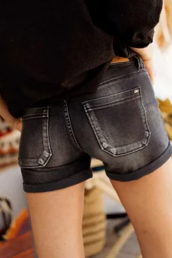 Le Temps des Cerises Short En Jeans Bloom Noir Black / Black Store