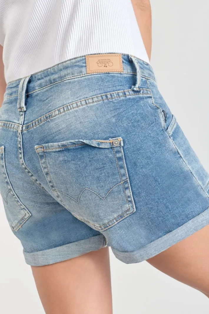 Le Temps des Cerises Short Madrague En Jeans Bleu Blue Flash Sale