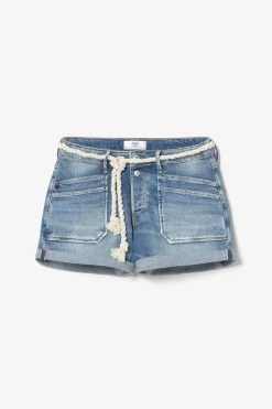 Le Temps des Cerises Short Madrague En Jeans Bleu Blue Flash Sale