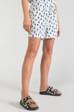 Le Temps des Cerises Short Nuria Tie And Dye Bleu Midnight Discount