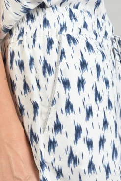 Le Temps des Cerises Short Nuria Tie And Dye Bleu Midnight Discount
