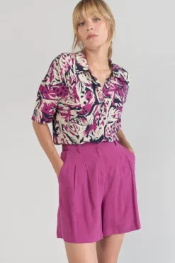 Le Temps des Cerises Short Polla Violine Aster Fashion