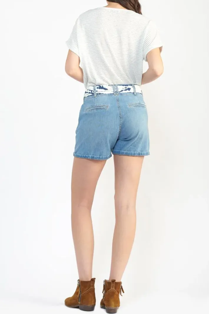 Le Temps des Cerises Short Sydney En Jeans Bleu Blue Best Sale