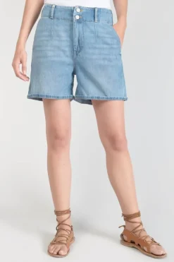 Le Temps des Cerises Short Sydney En Jeans Bleu Clair Blue Fashion