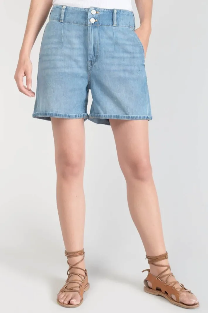 Le Temps des Cerises Short Sydney En Jeans Bleu Clair Blue Fashion