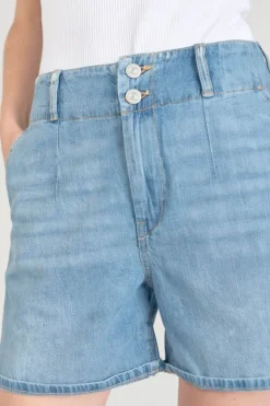 Le Temps des Cerises Short Sydney En Jeans Bleu Clair Blue Fashion