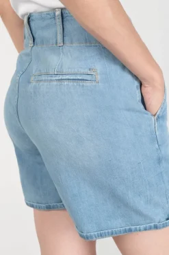 Le Temps des Cerises Short Sydney En Jeans Bleu Clair Blue Fashion