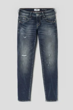 Le Temps des Cerises Sib Pulp Slim 7/8Eme Jeans Destroy Vintage Bleu N°2 Blue Online