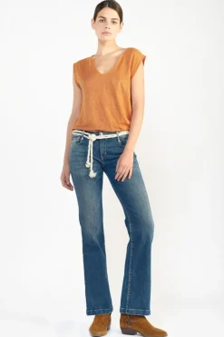 Le Temps des Cerises Skive Flare Jeans Bleu N°2 Blue Clearance