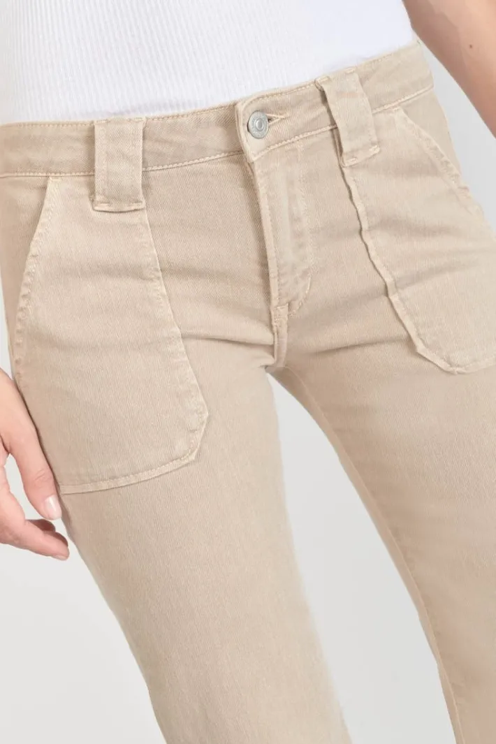 Le Temps des Cerises Sormiou Flare Jeans Beige Sable Desert Cheap